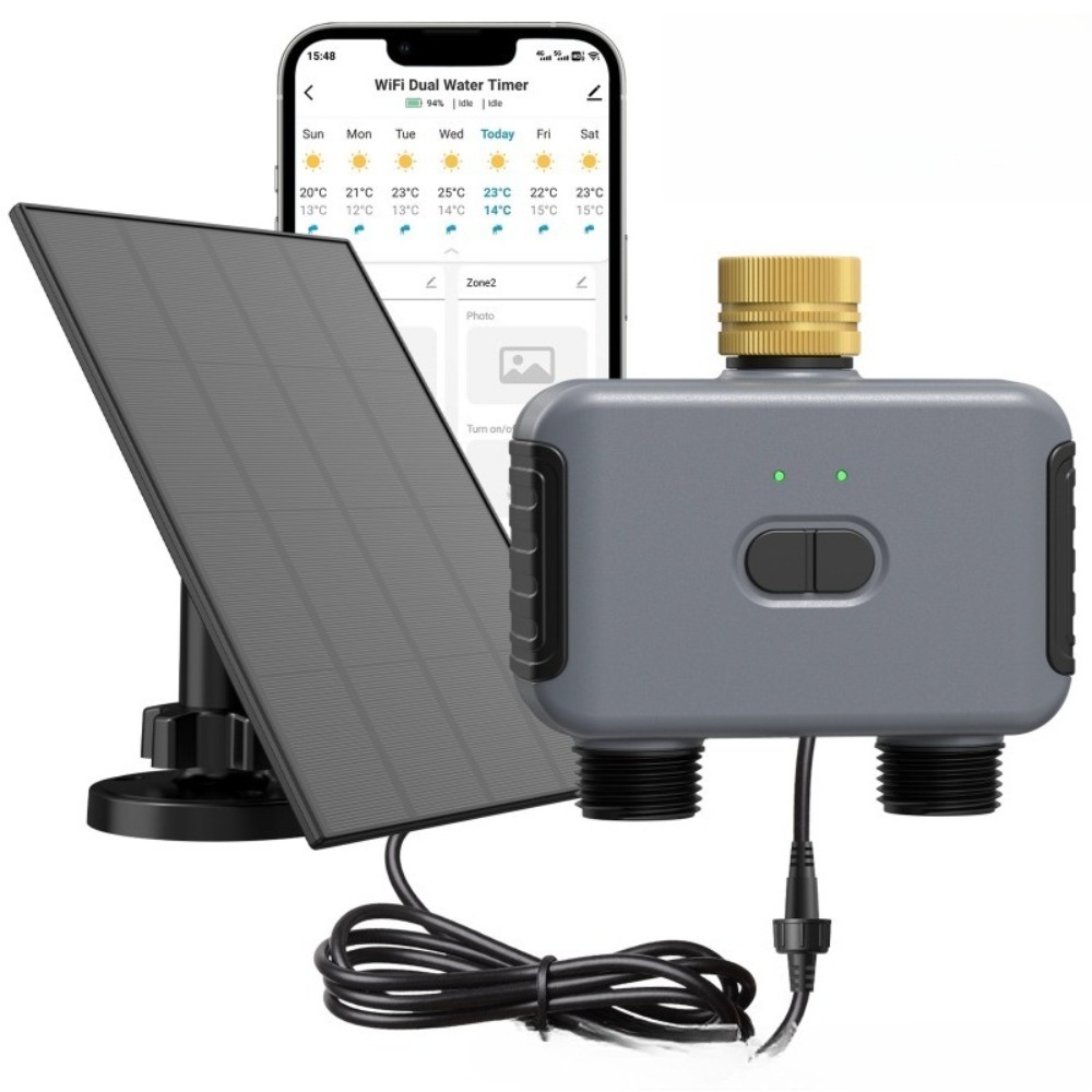 Timer Dual Outlet - Temporizzatore d'Acqua Intelligente WiFi a Doppia